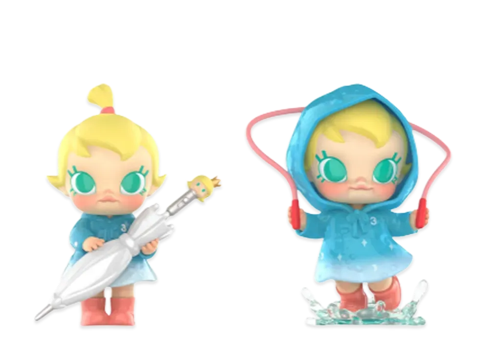POP MART "Figurine" Baby Molly Funny Raining Day Figure