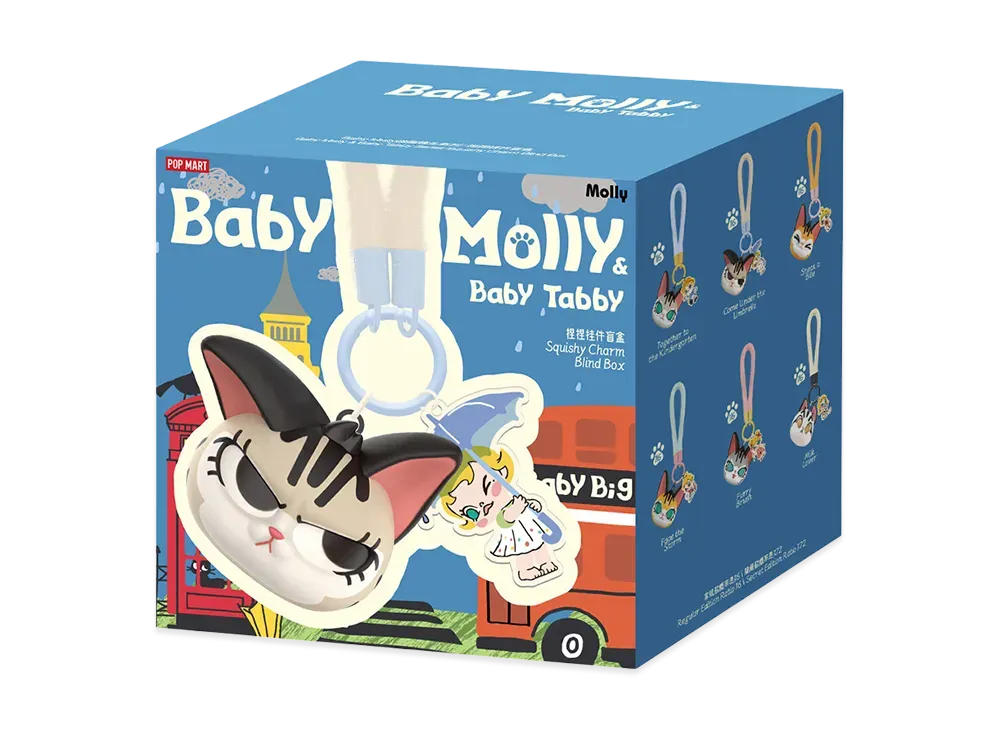 POP MART Baby Molly & Baby Tabby Series Pinch Pendant Blind Box [Piece]