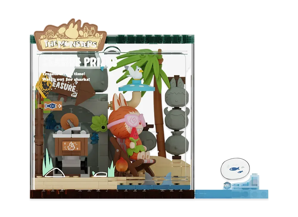 POP MART THE MONSTERS (LABUBU) Forest Secret Base Series Blocks Part 2 Seaside Prizes