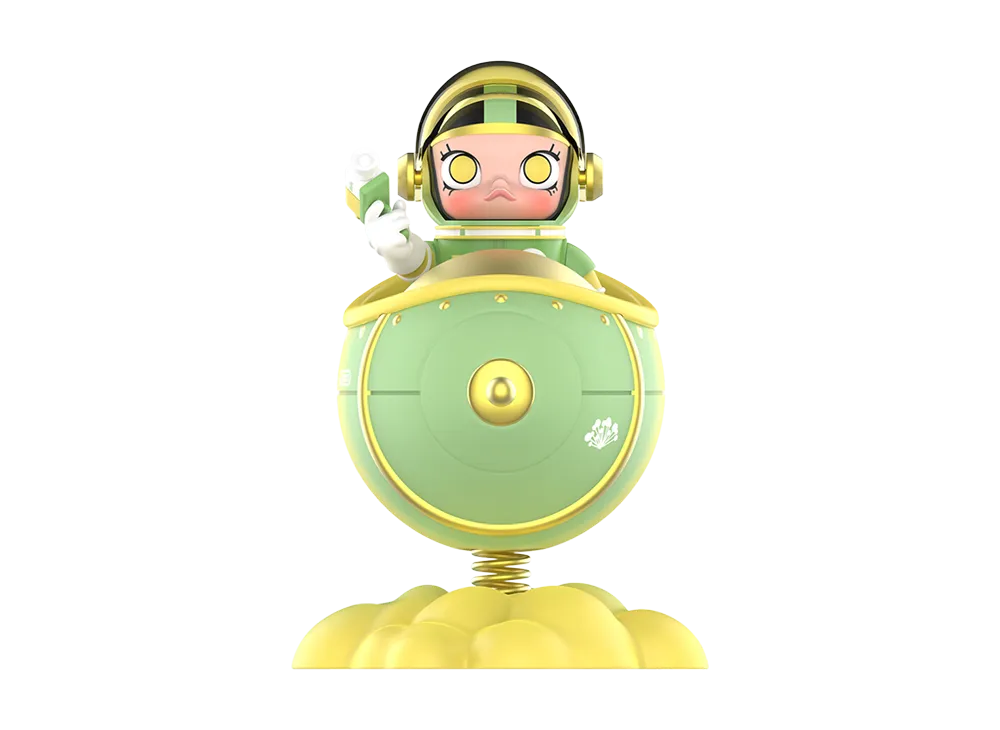 POP MART "MEGA COLLECTIONS" MEGA SPACE MOLLY 100% Blooming Series-Golden Wattle (Australia)