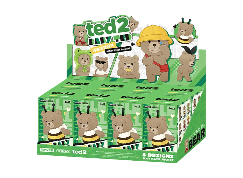 POP MART Ted 2 - Baby Ted Action Plush Pendant [Assortment Box]