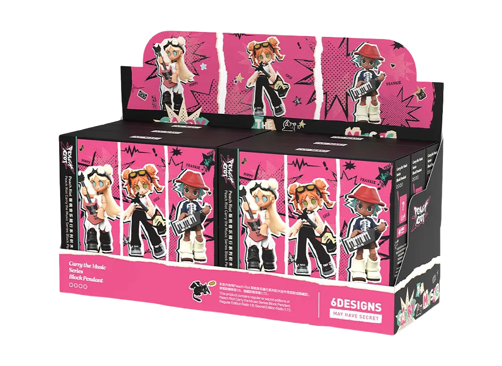POP MART Peach Riot Carry the Music Series Block Pendant [Assortment Box]