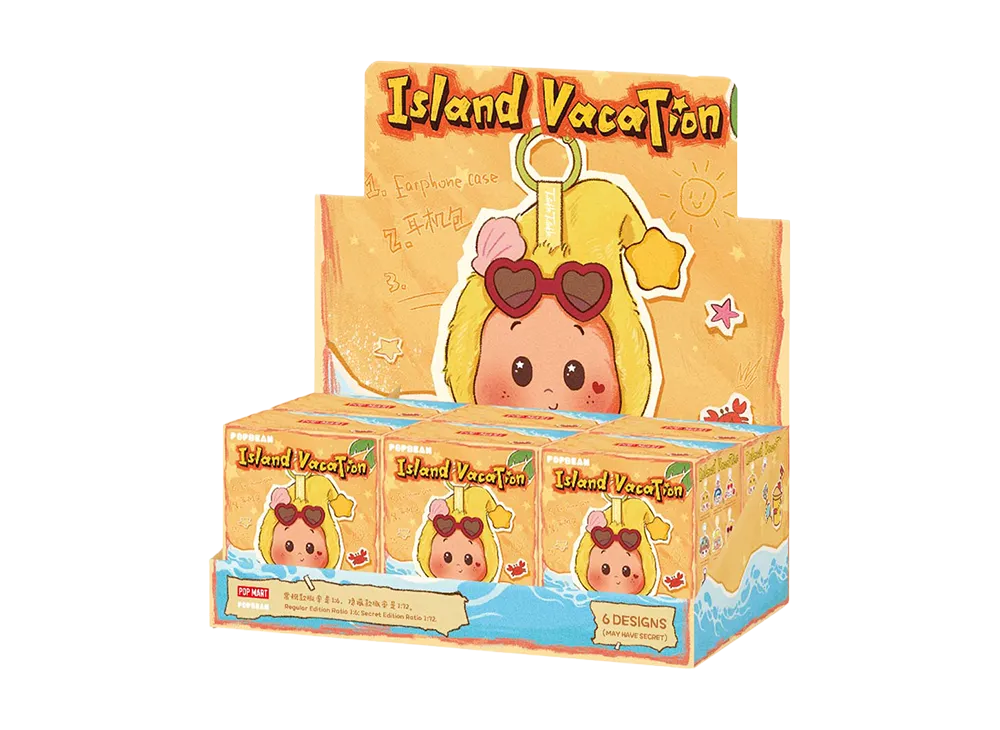 POP MART POP BEAN Island Vacation Series Earphone Case [Assortment Box]