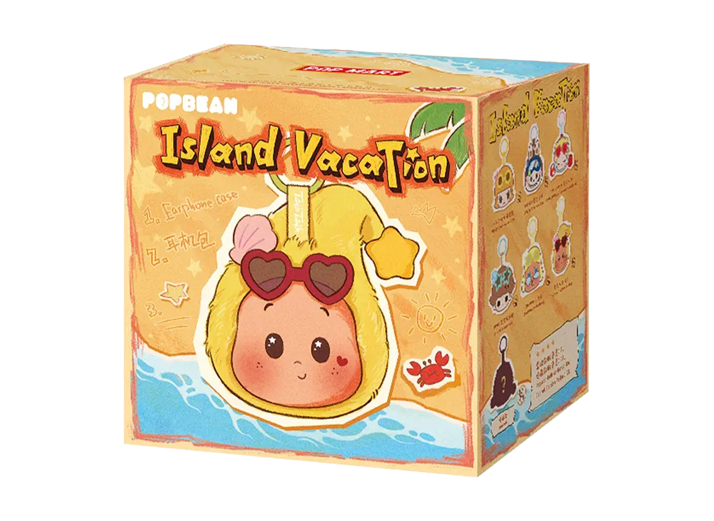 POP MART POP BEAN Island Vacation Series Earphone Case [Piece]