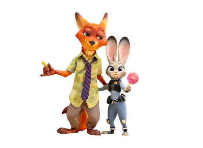 POP MART "Figurine" Disney Zootopia Series-Nick/Judy