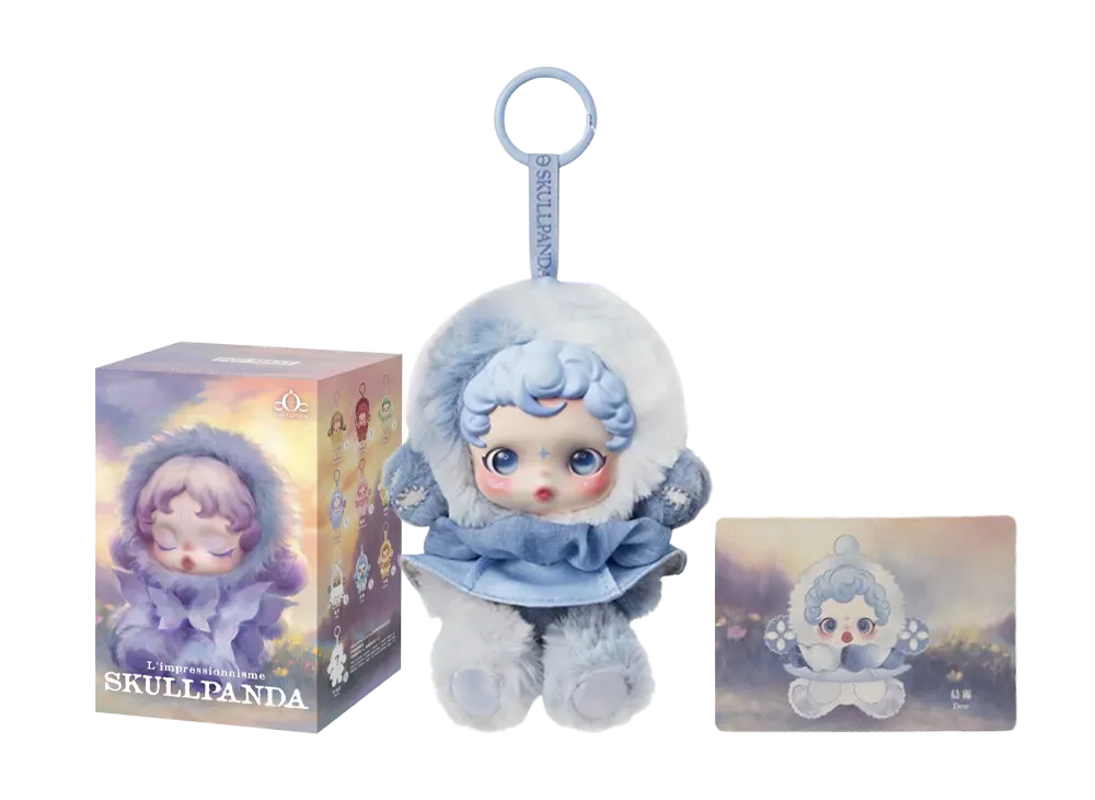 POP MART SKULLPANDA L'impressionnisme Series Plush Doll Dew