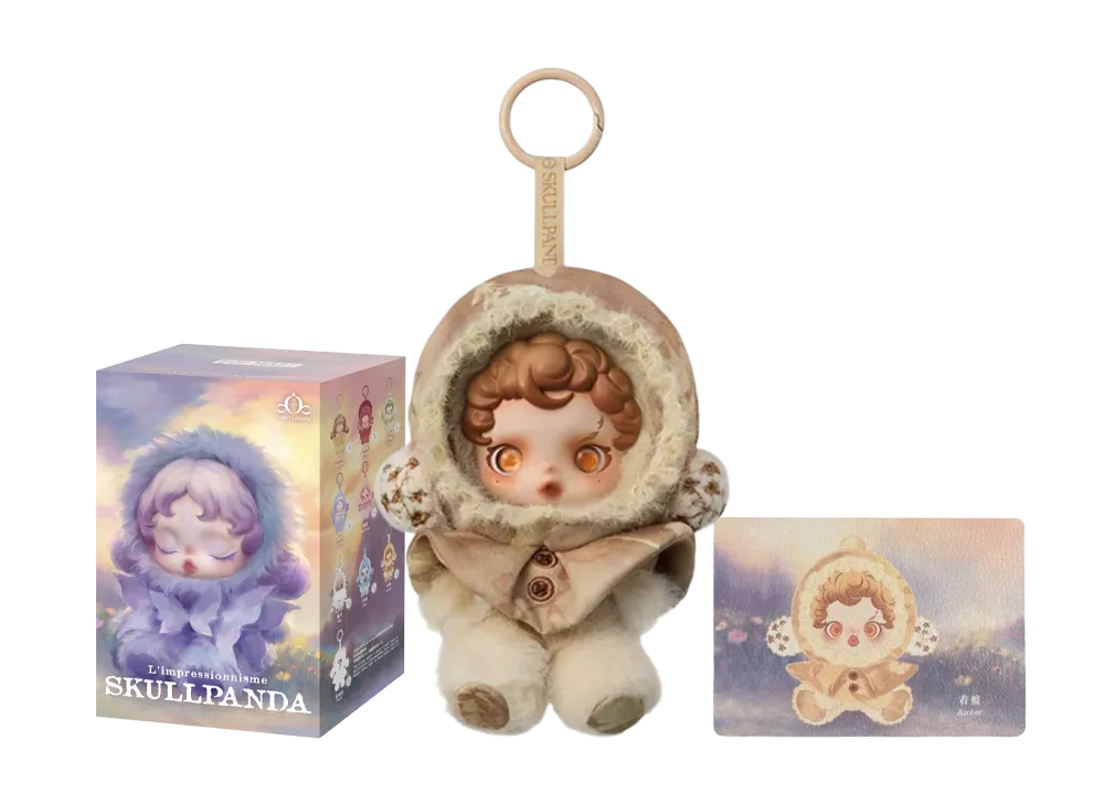 POP MART SKULLPANDA L'impressionnisme Series Plush Doll Amber
