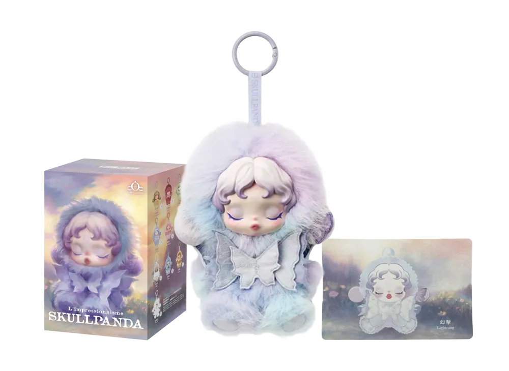 POP MART SKULLPANDA L'impressionnisme Series Plush Doll Lightning