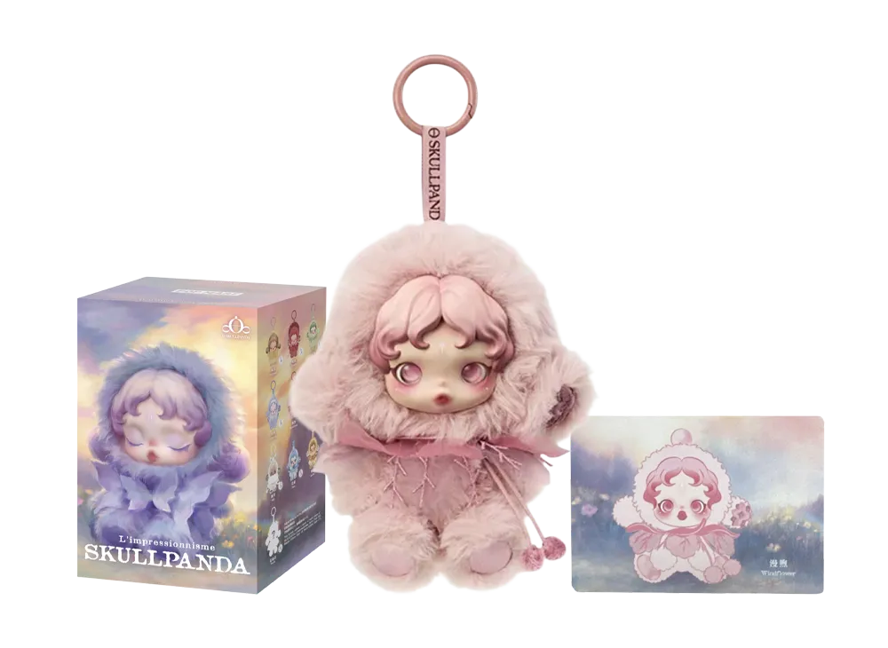 POP MART SKULLPANDA L'impressionnisme Series Plush Doll Windflower