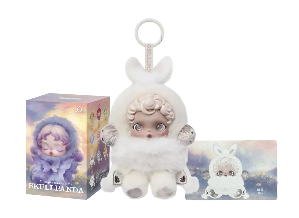 POP MART SKULLPANDA L'impressionnisme Series Plush Doll Mist