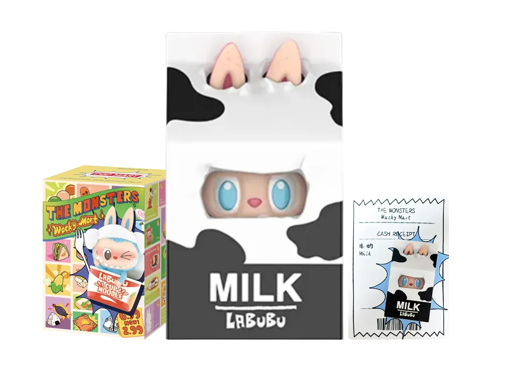 POP MART THE MONSTERS (LABUBU) Wacky Mart Series Figures Milk