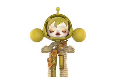 POP MART "MEGA COLLECTIONS" MEGA Alpha SKULLPANDA 1000% Van Gogh Museum Sunflowers