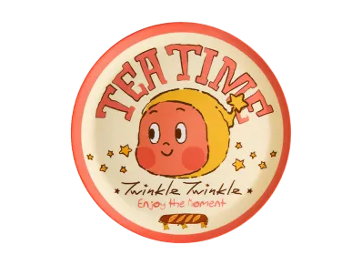 POP MART Twinkle Twinkle MOON GELATO Series Disk Circular Disk-Red