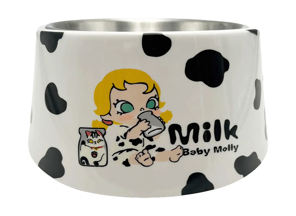 POP MART Baby Molly & Baby Tabby Series-Pet Bowl Milk