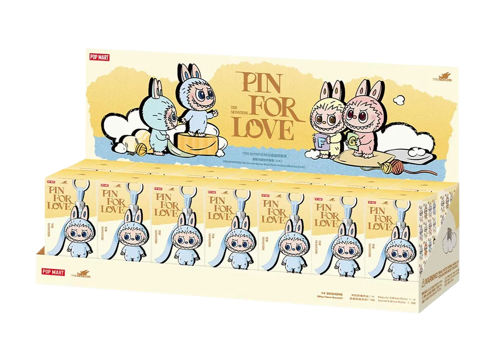ポップマート ザ モンスターズ (ラブブ) ピン フォー ラブ シリーズ ぬいぐるみ ペンダント (A-M) [アソートボックス]