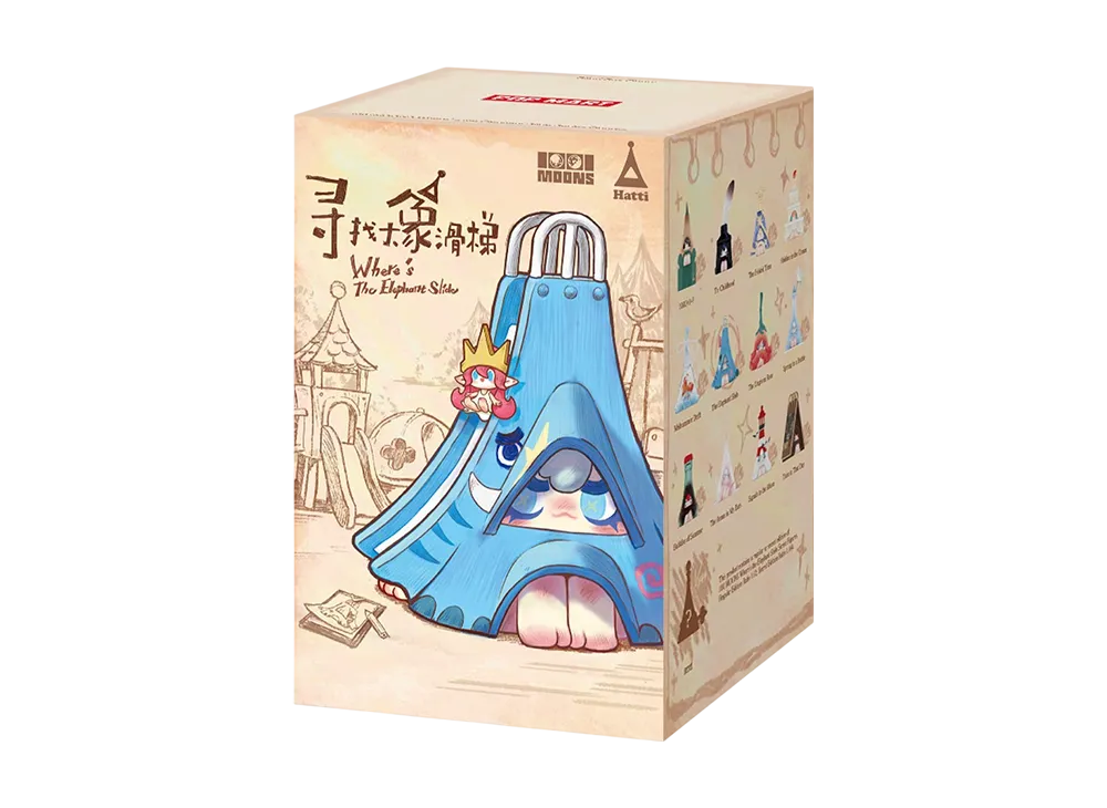 POP MART 1001MOONS Where's the Elephant Slide Series Figures [Piece]