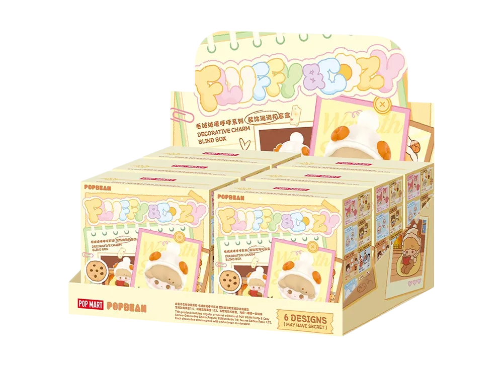 POP MART POP BEAN Fluffy & Cozy Series-Decorative Charm Blind Box [Assortment Box]