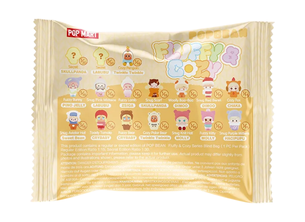 POP MART POP BEAN Fluffy & Cozy Series Blind Bag (1 PC Per Pack) [Piece]