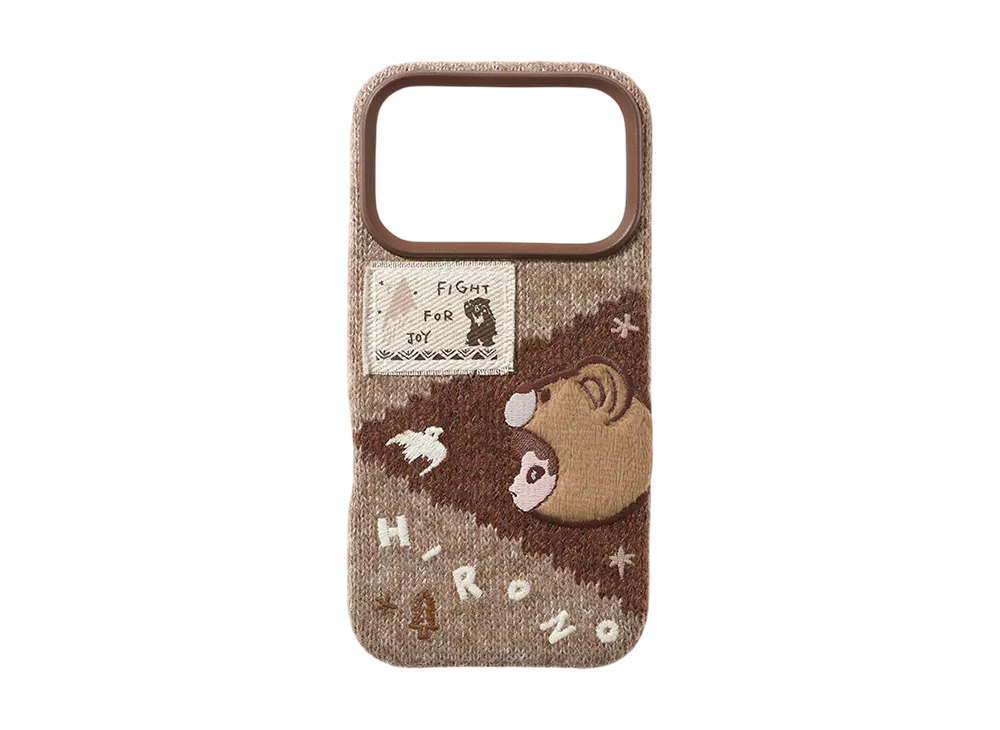 POP MART Hirono Road Journal Series-Knitted Phone Case iPhone 17 Pro Max
