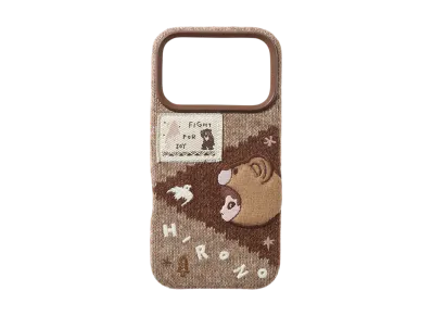 POP MART Hirono Road Journal Series-Knitted Phone Case iPhone 17 Pro Max