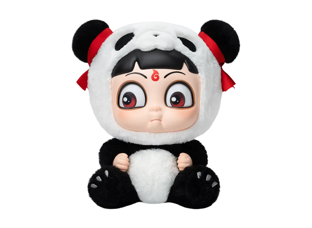 POP MART NeZha 2 Hug Series Vinyl Plush Doll-Nezha's Panda Edition