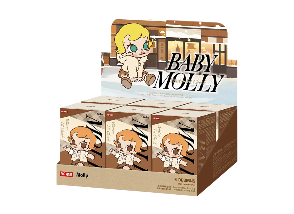 POP MART Baby Molly Winter Fit Check Series-Vinyl Plush Pendant Blind Box [Assortment Box]