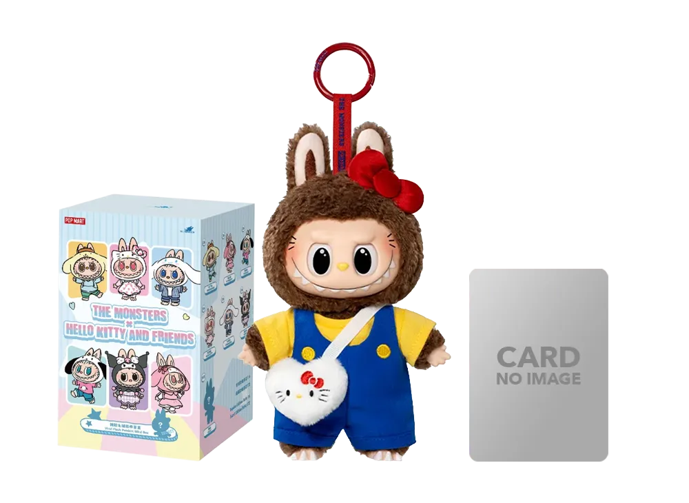 POP MART THE MONSTERS (Labubu) x Hello Kitty and Friends Series-Vinyl Plush Pendant Blind Box CLASSIC HELLO KITTY (Secret)
