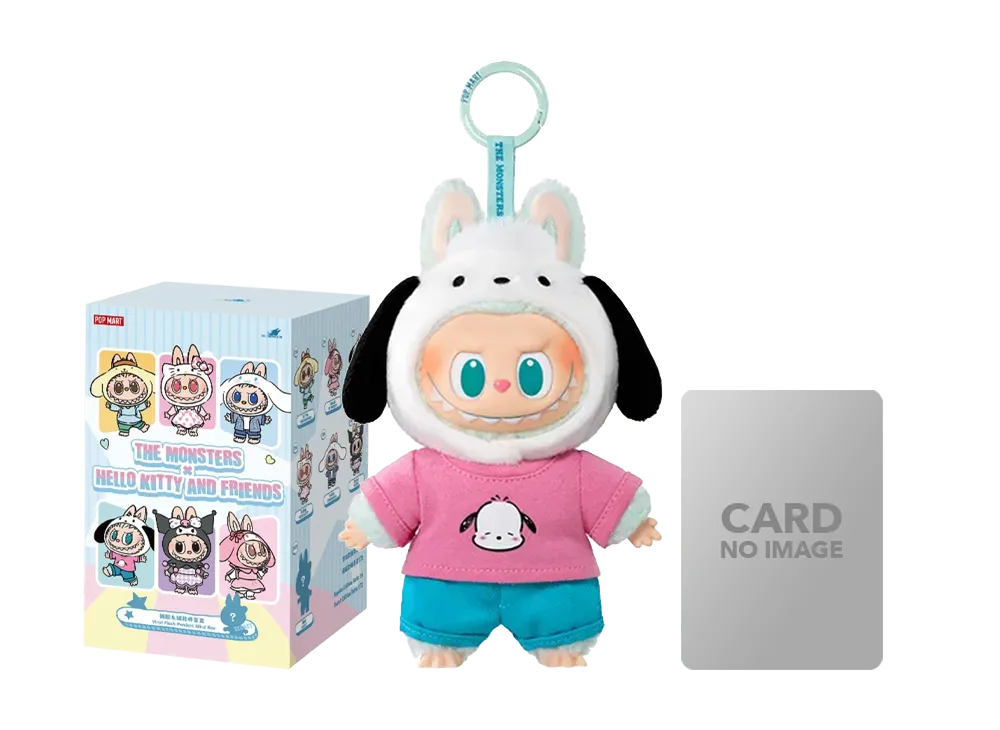 POP MART THE MONSTERS (Labubu) x Hello Kitty and Friends Series-Vinyl Plush Pendant Blind Box POCHACCO