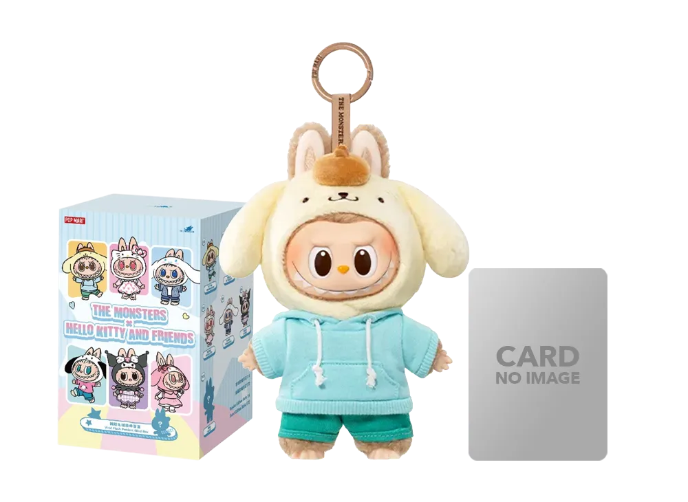 POP MART THE MONSTERS (Labubu) x Hello Kitty and Friends Series-Vinyl Plush Pendant Blind Box POMPOMPURIN