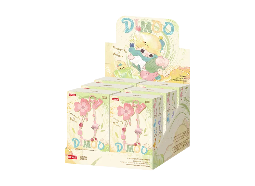 POP MART DIMOO Moments in Bloom Series-Decorative Charm Blind Box [Assortment Box]
