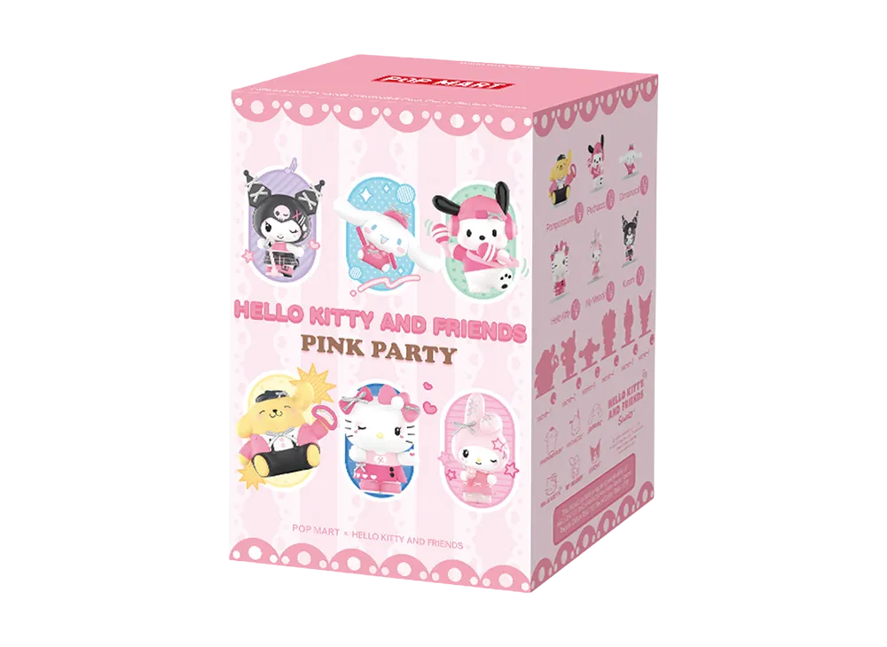 POP MART HELLO KITTY AND FRIENDS Pink Party Series Figures [Piece]