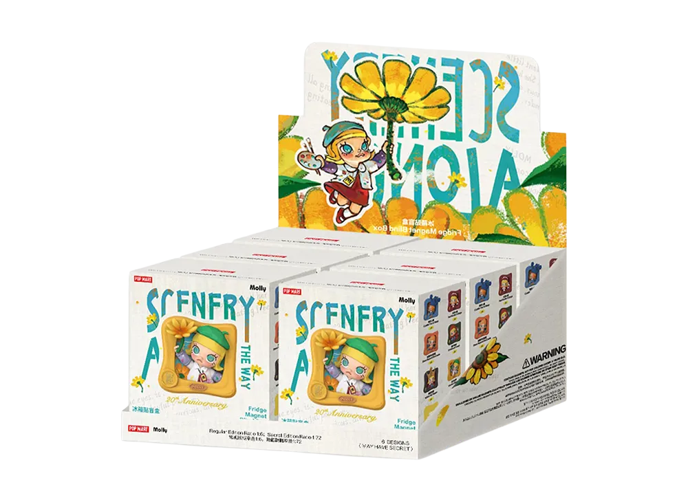 POP MART MOLLY Scenery Along the Way Series - Fridge Magnet Blind Box [Assortment Box]