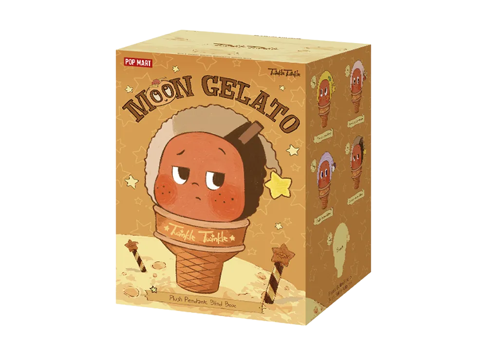 POP MART Twinkle Twinkle MOON GELATO Series-Ice Cream Plush Pendant Blind Box (Overseas Ver.) [Piece]