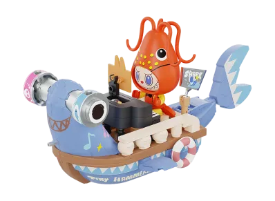 POP MART THE MONSTERS Chasing Mermaids Series Blocks The Tiny Hammerhead