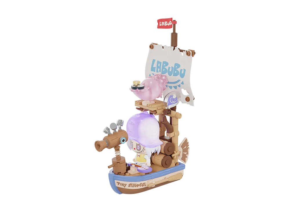 POP MART THE MONSTERS Chasing Mermaids Series Blocks The Tiny Seahorse