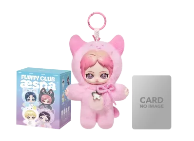 POP MART aespa Fluffy Club Series Vinyl Plush Doll Pendant Jelly RWE NINGNING VER. (Secret)