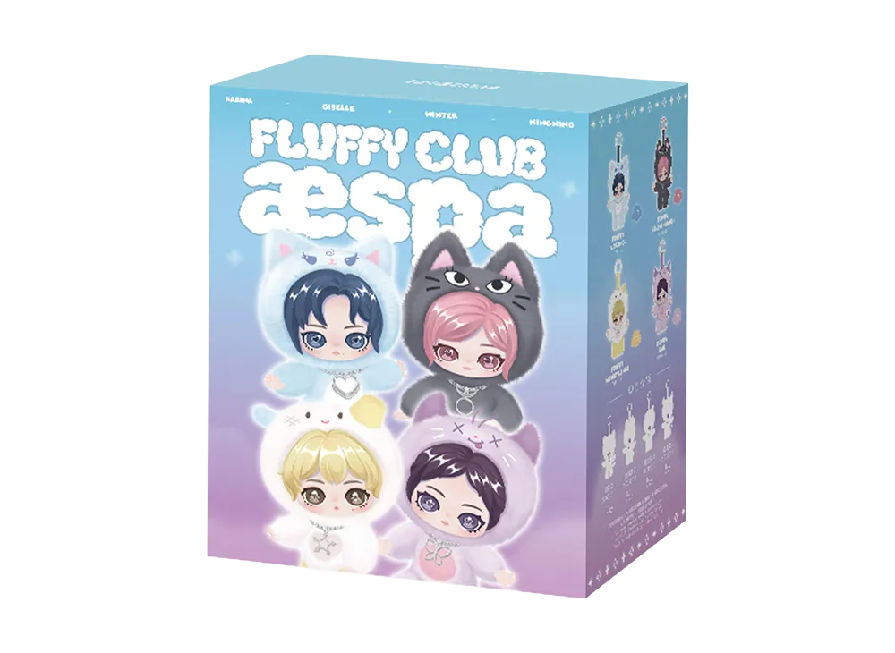 POP MART aespa Fluffy Club Series Vinyl Plush Doll Pendant [Piece]
