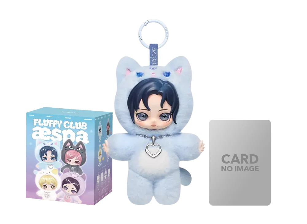 POP MART aespa Fluffy Club Series Vinyl Plush Doll Pendant Fluffy KARANGI KARINA VER.