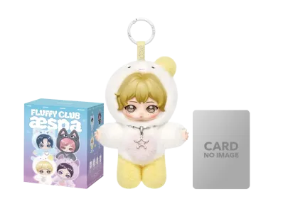 POP MART aespa Fluffy Club Series Vinyl Plush Doll Pendant Fluffy MUNGTAENGI WINTER VER.