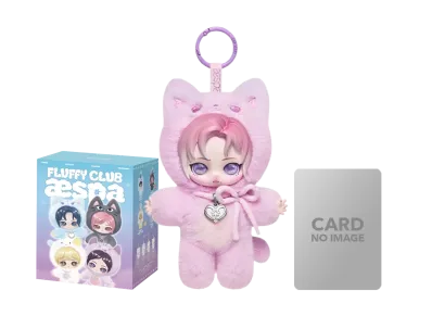 POP MART aespa Fluffy Club Series Vinyl Plush Doll Pendant Jelly KARANGI KARINA VER. (Secret)