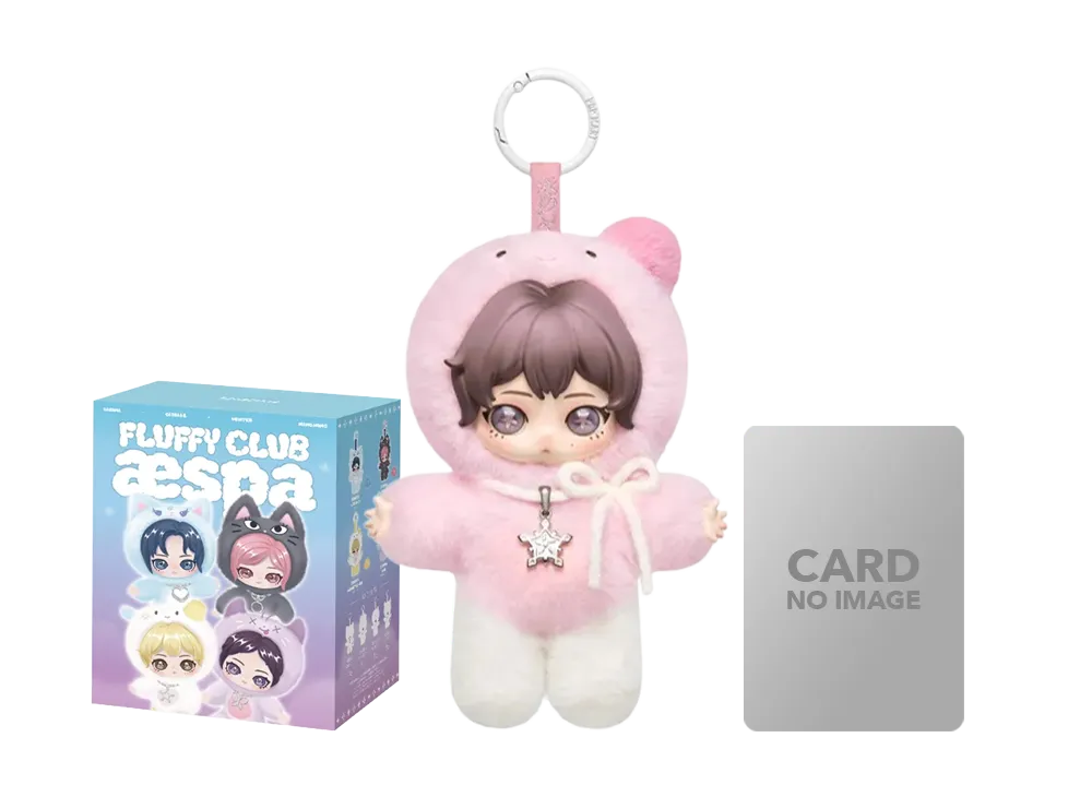 POP MART aespa Fluffy Club Series Vinyl Plush Doll Pendant Jelly MUNGTAENGI WINTER VER. (Secret)