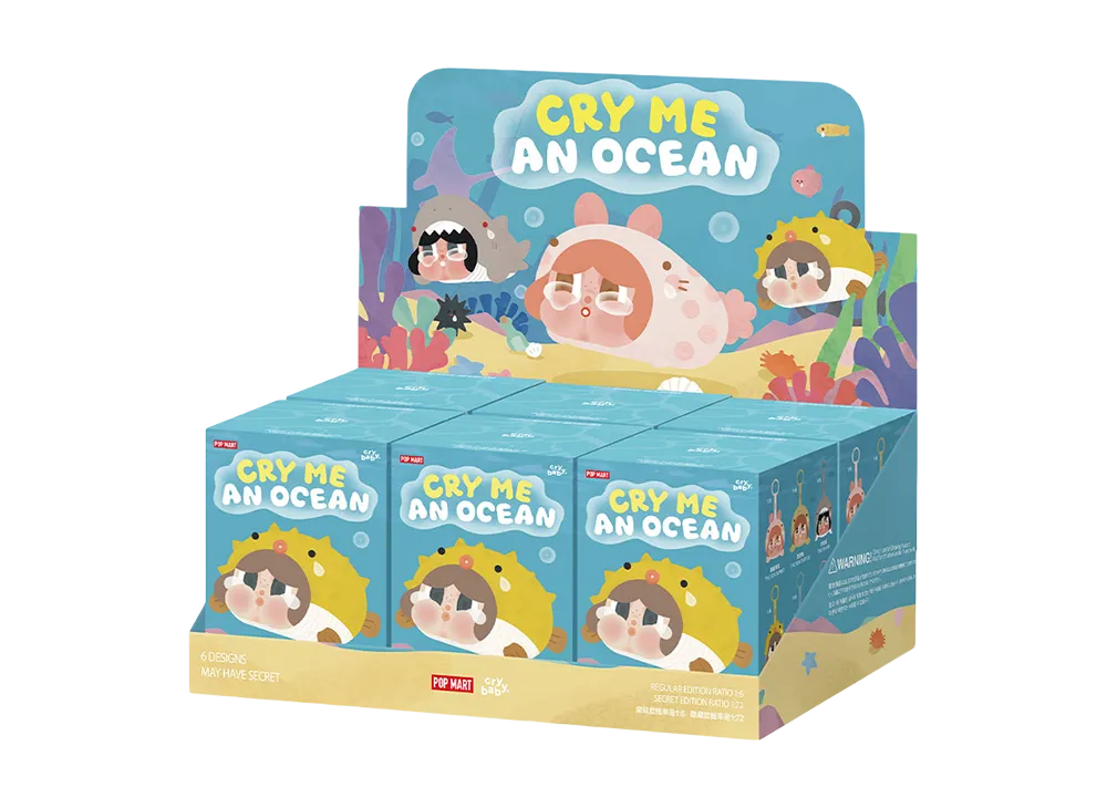 POP MART CRYBABY Cry Me An Ocean Series - Vinyl Plush Pendant Blind Box [Assortment Box]