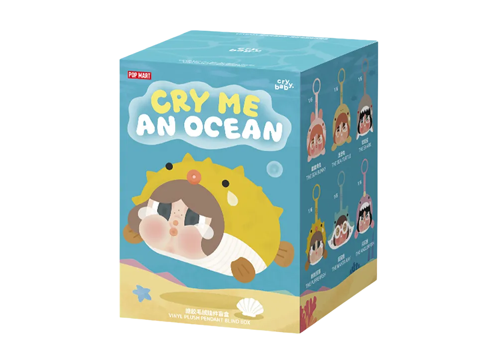 POP MART CRYBABY Cry Me An Ocean Series - Vinyl Plush Pendant Blind Box [Piece]