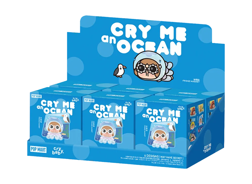POP MART CRYBABY Cry Me an Ocean Series Fridge Magnet [Assortment Box]