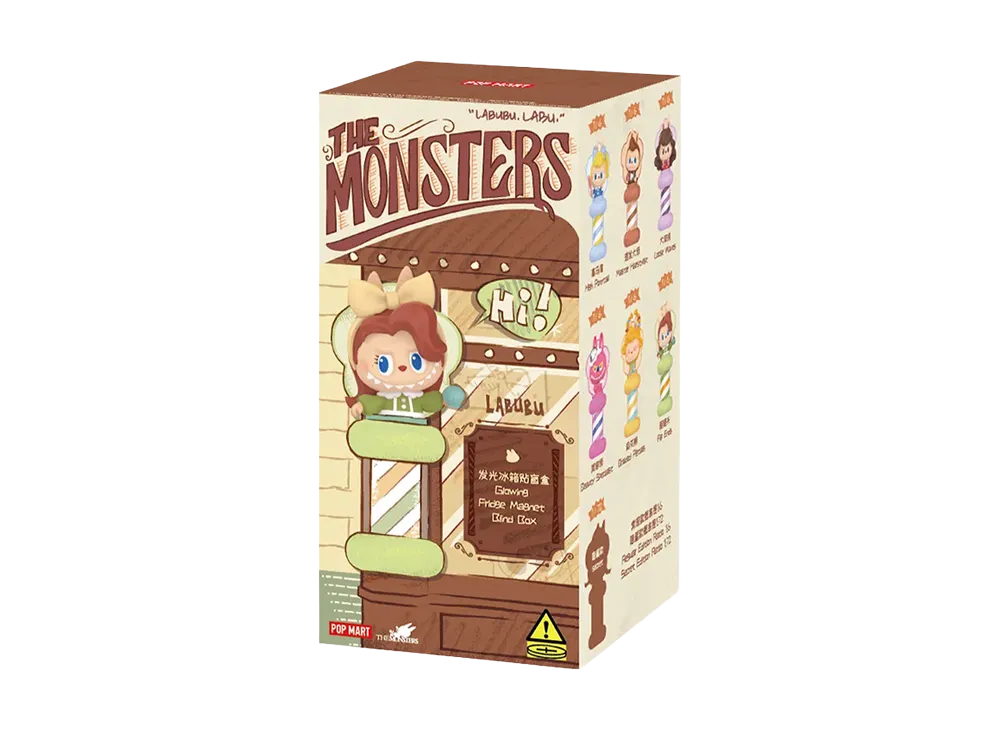 POP MART THE MONSTERS Hair Salon Series - Glowing Fridge Magnet Blind Box [Piece]