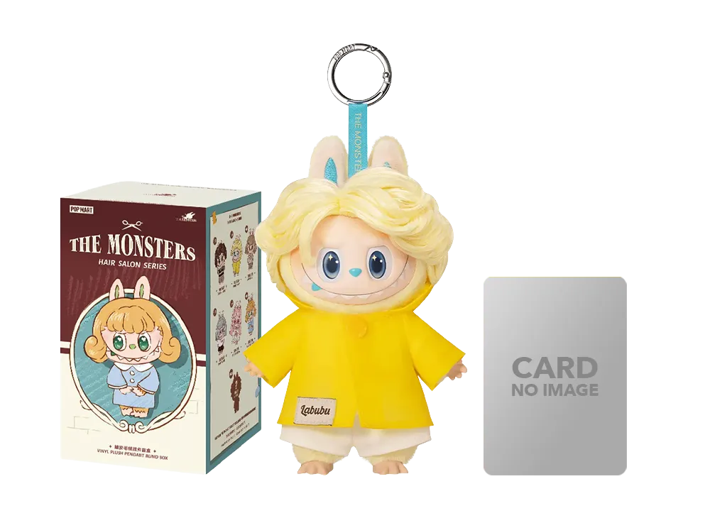 POP MART THE MONSTERS (LABUBU) Hair Salon Series - Vinyl Plush Pendant AFTER RAIN