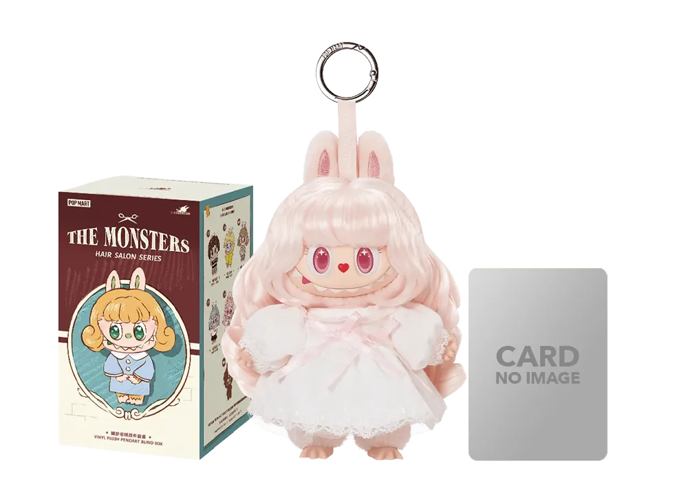 POP MART THE MONSTERS (LABUBU) Hair Salon Series - Vinyl Plush Pendant VELVET NOON