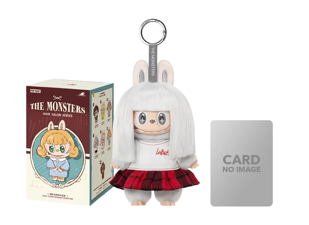 POP MART THE MONSTERS (LABUBU) Hair Salon Series - Vinyl Plush Pendant BORN REBEL