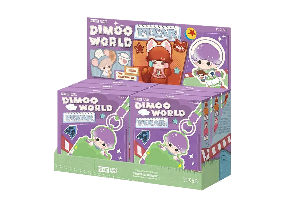 POP MART DIMOO WORLD x PIXAR Series - Card Holder Blind Box [Assortment Box]