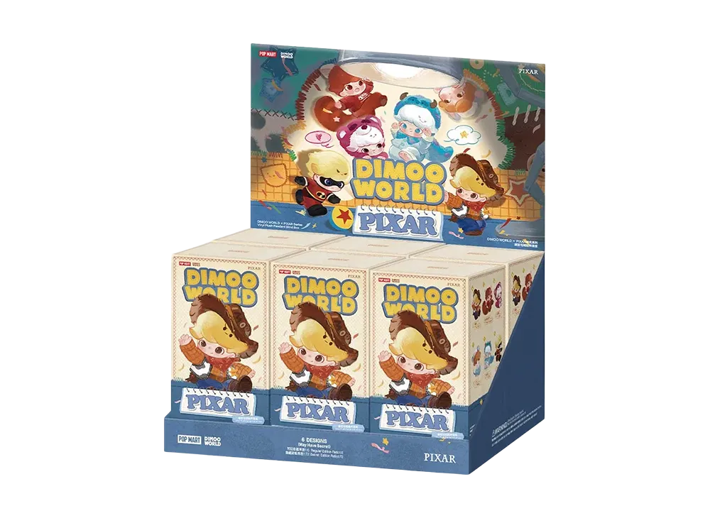 POP MART DIMOO WORLD x PIXAR Series - Vinyl Plush Pendant Blind Box [Assortment Box]